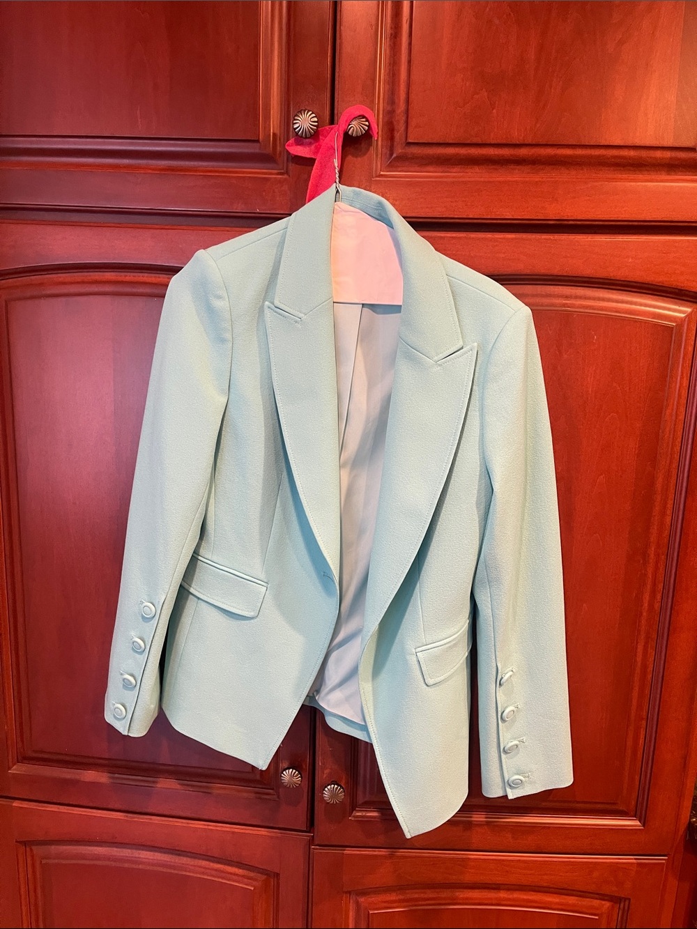 Tahari Mint Blue Tailored Blazer